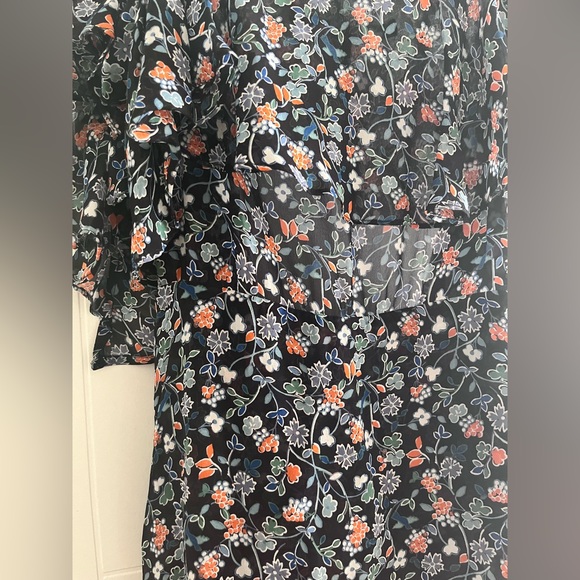 Veronica Beard Marilyn Cold Shoulder Ruffle Dress - Picture 6 of 10